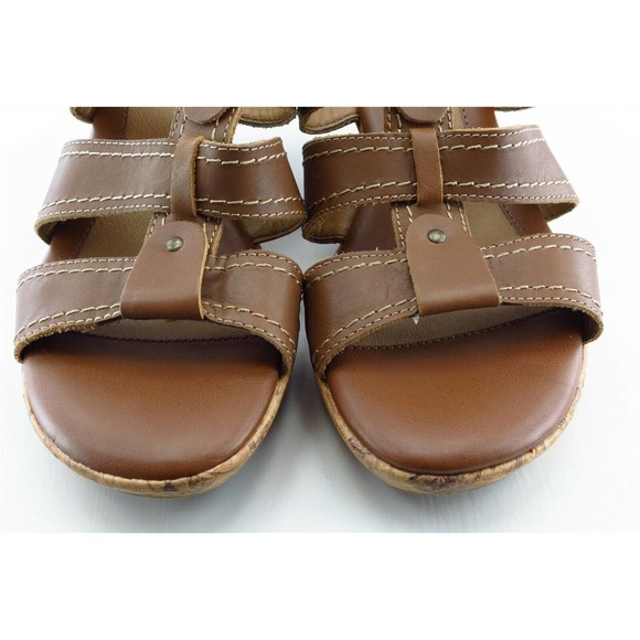 Eurosoft Size 10 M Brown Slide Leather Women Sandal Shoes - Picture 2 of 6